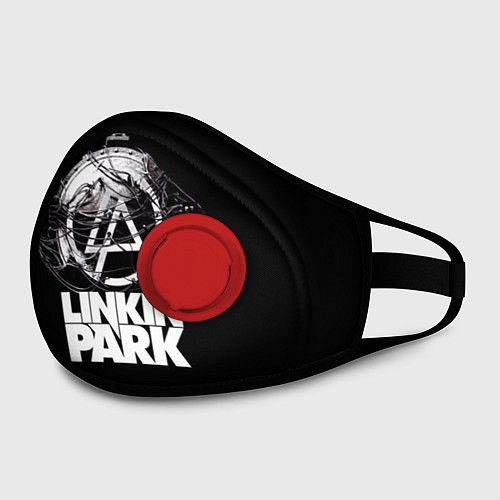 Маска с клапаном Linkin Park / 3D-Красный – фото 2
