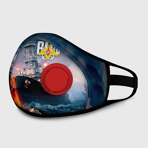 Маска с клапаном ВМФ / 3D-Красный – фото 2