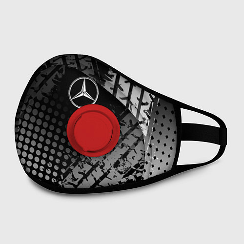 Маска с клапаном Mercedes-Benz / 3D-Красный – фото 2