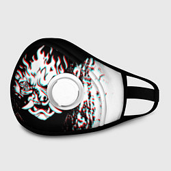 Маска с клапаном CYBERPUNK 2077 SAMURAI GLITCH, цвет: 3D-белый — фото 2