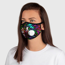 Маска с клапаном CS GO КС ГО, цвет: 3D-белый