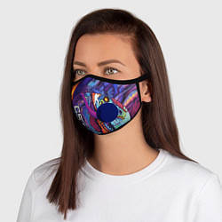 Маска с клапаном CS GO, цвет: 3D-синий