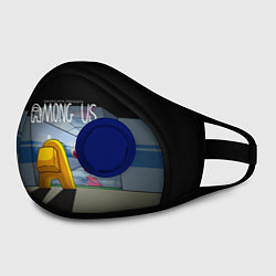 Маска с клапаном Among Us in the tunnel, цвет: 3D-синий — фото 2
