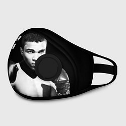 Маска с клапаном Muhammad Ali, цвет: 3D-черный — фото 2