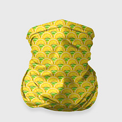 Бандана-труба Текстура лимон-лайм, цвет: 3D-принт