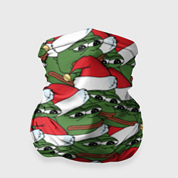 Бандана-труба Sad frog new year, цвет: 3D-принт