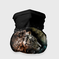 Бандана-труба Космический тигр, цвет: 3D-принт