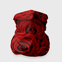 Бандана-труба Красные розы, цвет: 3D-принт