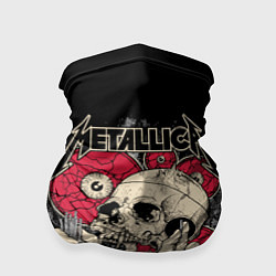 Бандана-труба Metallica Skull, цвет: 3D-принт
