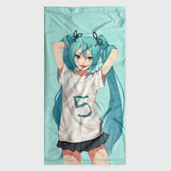 Бандана-труба Hatsune Miku, цвет: 3D-принт — фото 2