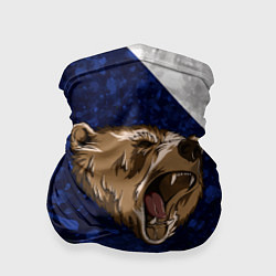 Бандана-труба Russia: Roaring Bear, цвет: 3D-принт