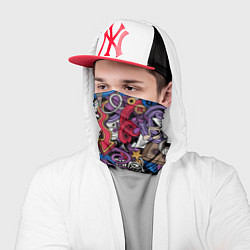 Бандана-труба Music collage, цвет: 3D-принт — фото 2