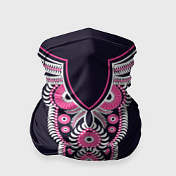 Бандана-труба Узор сова, цвет: 3D-принт