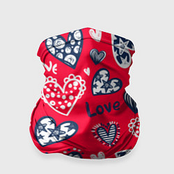 Бандана Сердечки - паттерн