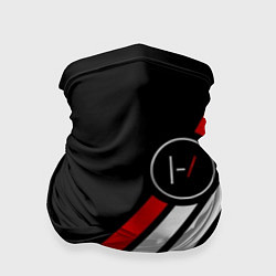 Бандана-труба 21 Pilots: Black Logo, цвет: 3D-принт
