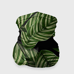 Бандана-труба Тропические большие листья, цвет: 3D-принт