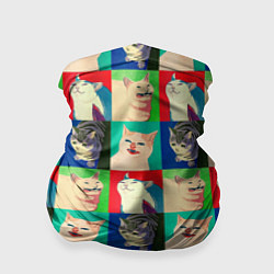 Бандана-труба Mem cats, цвет: 3D-принт