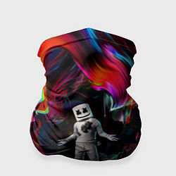 Бандана-труба Marshmello, цвет: 3D-принт