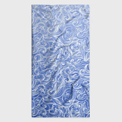 Бандана-труба Волны на голубом фоне, цвет: 3D-принт — фото 2