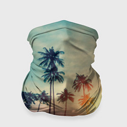 Бандана-труба Пальмы, цвет: 3D-принт