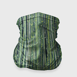 Бандана-труба Зеленый бамбук, цвет: 3D-принт