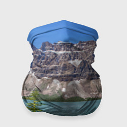 Бандана-труба Горное озеро, цвет: 3D-принт