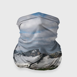 Бандана-труба Весна в горах, цвет: 3D-принт