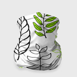Бандана-труба Листья, цвет: 3D-принт