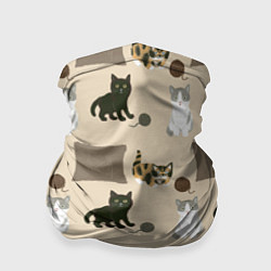 Бандана-труба Игривые котята, цвет: 3D-принт