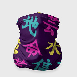 Бандана-труба Japanese pattern, цвет: 3D-принт