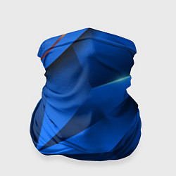 Бандана 3D абстрактные фигуры BLUE