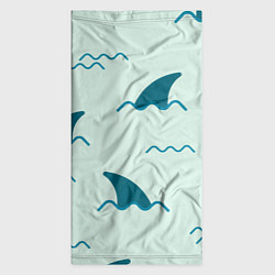 Бандана-труба Плавники акул, цвет: 3D-принт — фото 2