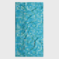 Бандана-труба Бирюзовая пиксель абстракция, цвет: 3D-принт — фото 2
