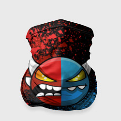 Бандана-труба Geometry Dash Red Blue, цвет: 3D-принт