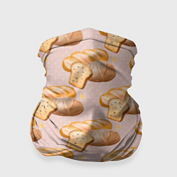 Бандана-труба Выпечка - хлеб, цвет: 3D-принт