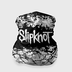 Бандана-труба Надпись Слипкнот Рок Группа ЧБ Slipknot, цвет: 3D-принт