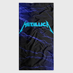 Бандана-труба METALLICA BLUE FLASH МЕТАЛЛИКА СИНИЕ МОЛНИИ, цвет: 3D-принт — фото 2