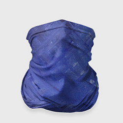 Бандана-труба Синие акварельные мазки, цвет: 3D-принт