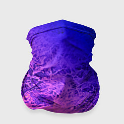 Бандана-труба Абстрактный пурпурно-синий, цвет: 3D-принт