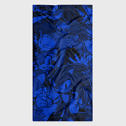Бандана-труба SONIC BLUE PATTERN СИНИЙ ЁЖ, цвет: 3D-принт — фото 2