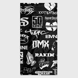Бандана-труба RAP & HIP HOP LOGOS, цвет: 3D-принт — фото 2
