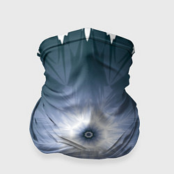 Бандана-труба Снежинка Абстракция Синий, цвет: 3D-принт