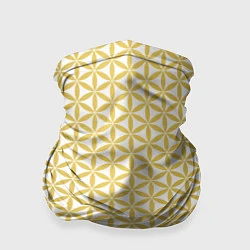 Бандана-труба Цветок Жизни золото, цвет: 3D-принт