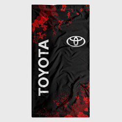 Бандана-труба TOYOTA MILITARY PIXEL BLACK RED, цвет: 3D-принт — фото 2