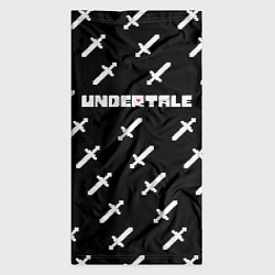 Бандана-труба UNDERTALE LOGO СРАЖЕНИЕ, МЕЧИ, цвет: 3D-принт — фото 2