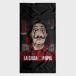 Бандана-труба БУМАЖНЫЙ ДОМ СЕРИАЛ LA CASA DE PAPEL, цвет: 3D-принт — фото 2