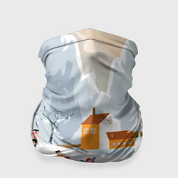 Бандана-труба Зимние Забавы 2022, цвет: 3D-принт