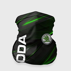 Бандана SKODA GEOMETRY STRIPES GREEN NEON