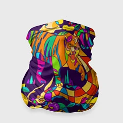 Бандана-труба Все смешалост-тигры,змеи, цвет: 3D-принт