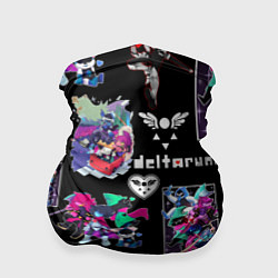 Бандана-труба DELTARUNE PATTERN ART ГЕРОИ ДЕЛЬТАРУН, цвет: 3D-принт